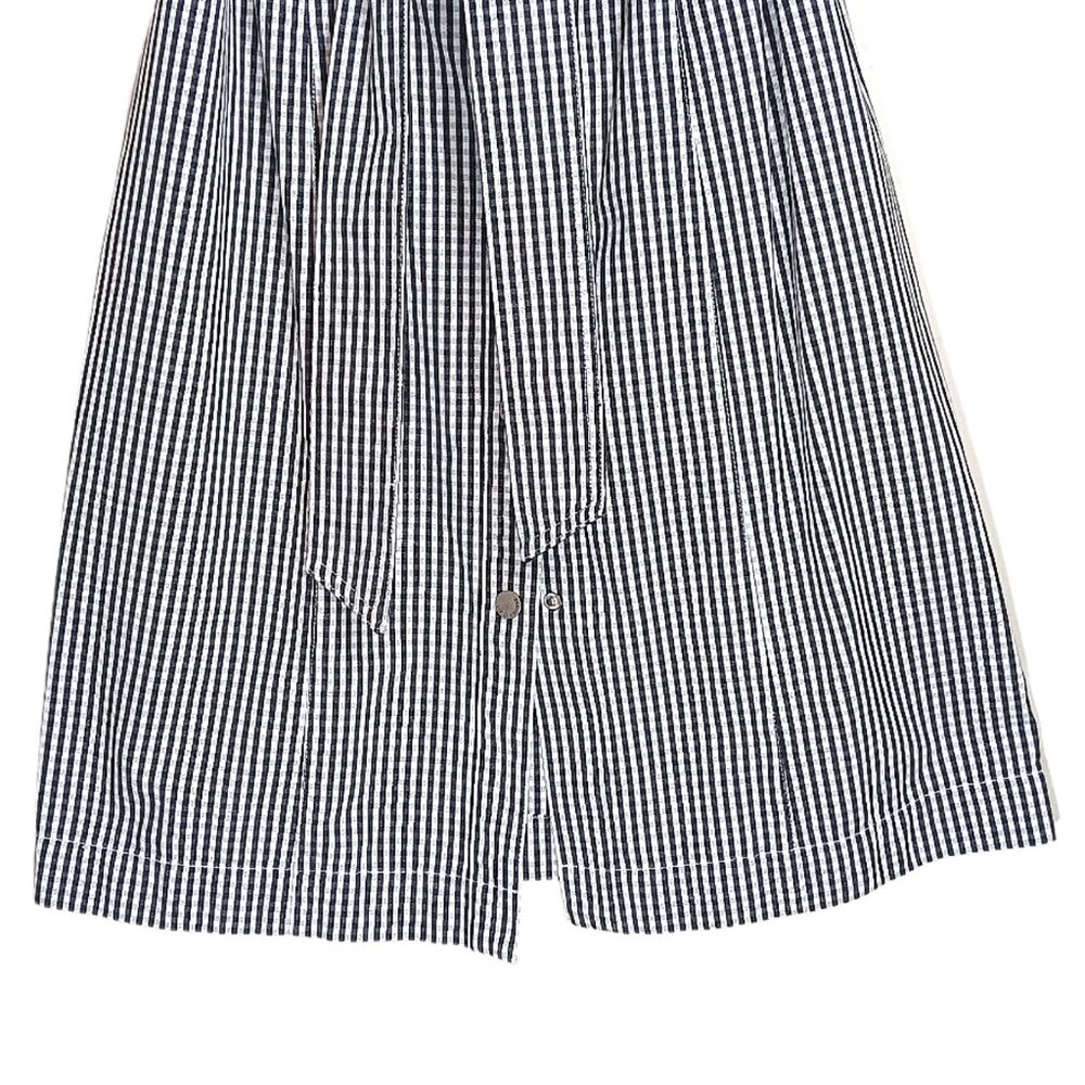 Liz Claiborne Black and White Striped Midi Shirt Dress - Picture 5 of 7